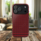 Tough Magnetic Phone Case - Red Plaid, Durable, Stylish Protection for iPhones, Gift for Outdoor Lovers, Unique Phone Cover