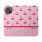 Personalized Cherry Blossom Dreams Flip iPhone and Samsung Cases — Wallet Folio with Name & Affirmation.