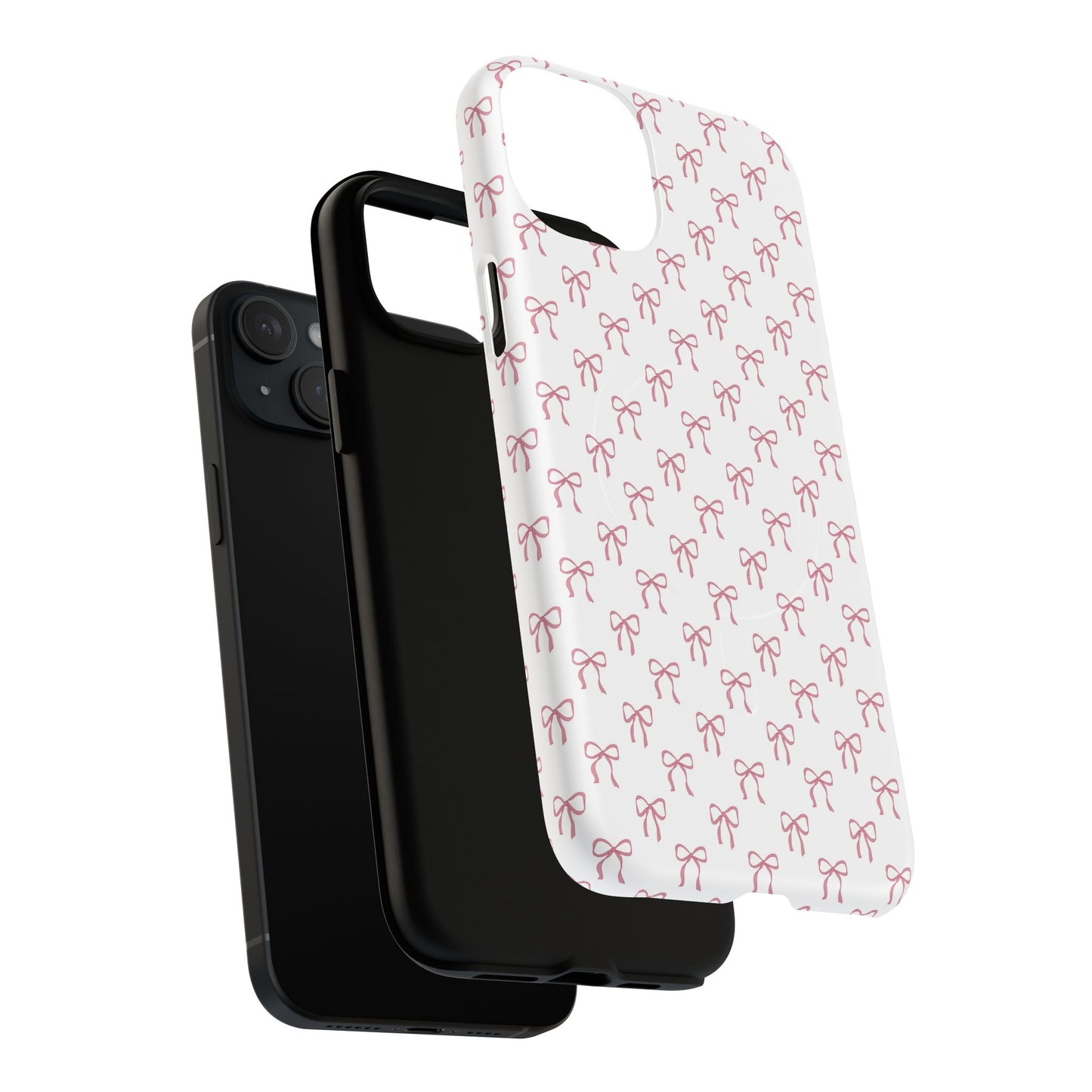 Blush Coquette Bow Bliss Magnetic iPhone Cases, Gift for Her, Cute iPhone Accessories, Fun Personalized Cases, Stylish Tech Gifts, Birthday Present