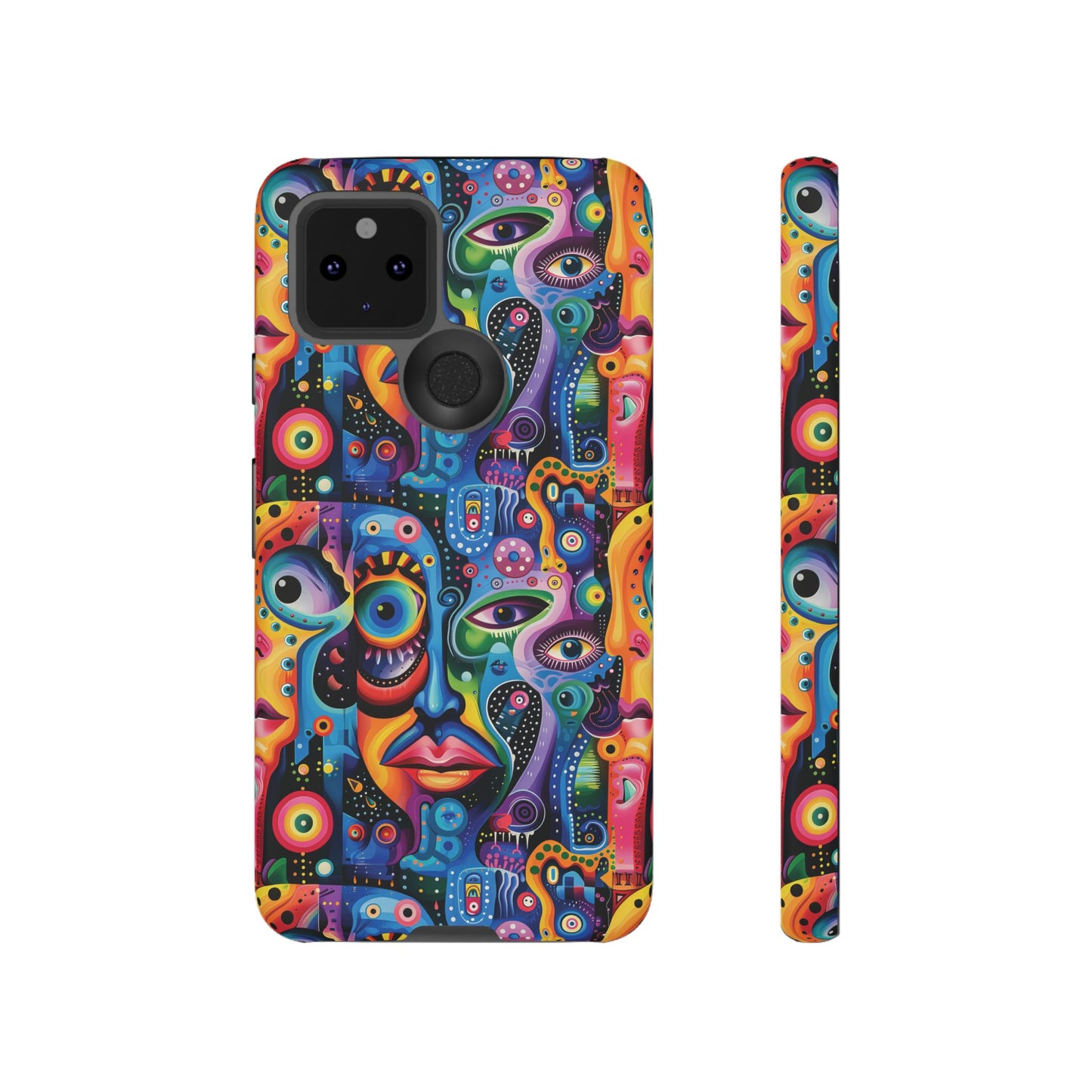 Psychedelic Visions Vibrant Samsung, iPhone and Google Pixel Phone Cases - Colorful Artistic Design