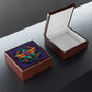 Stained Glass Dragonfly Jewelry Box — Floral Keepsake Box