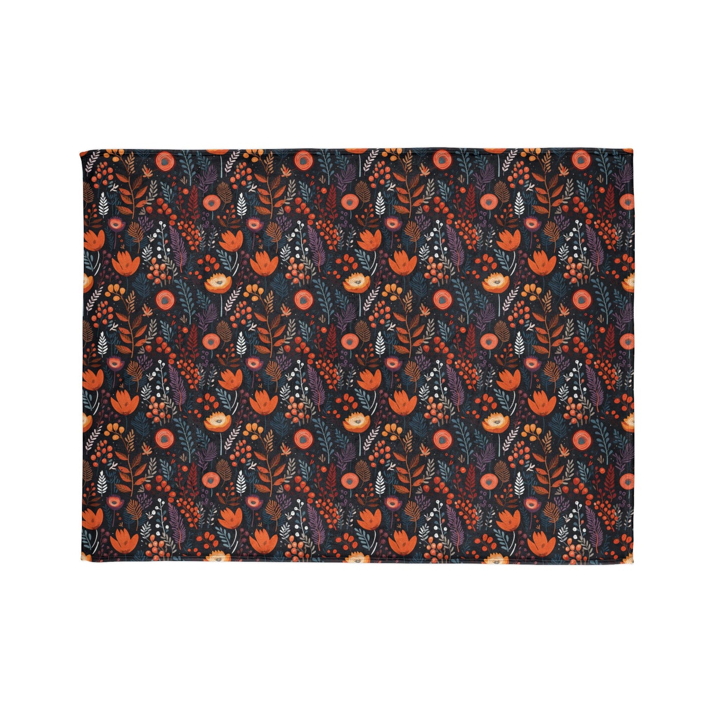 Autumn Bloom Soft Minky Blanket''