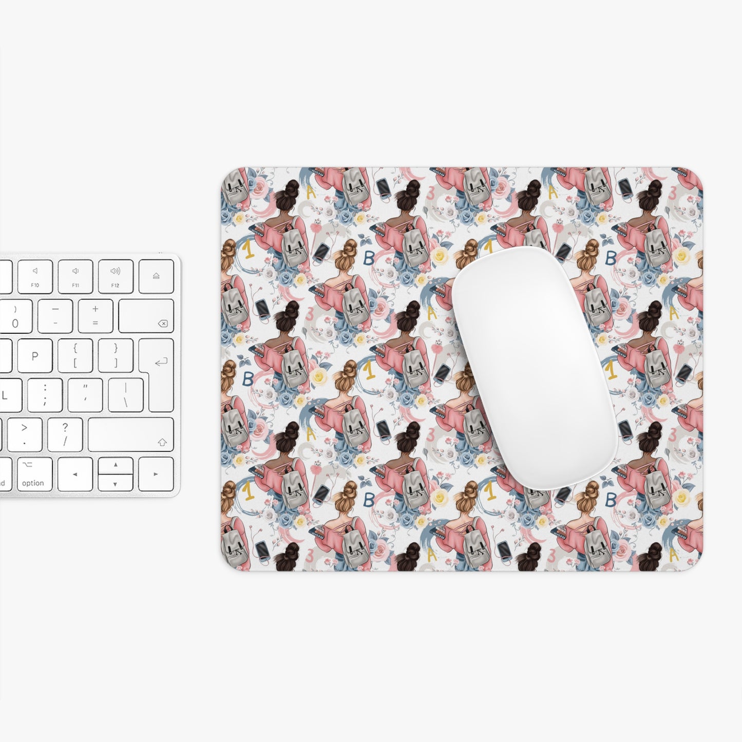 Study Chic Mouse Pad - Floral & Fun Design for Home Office