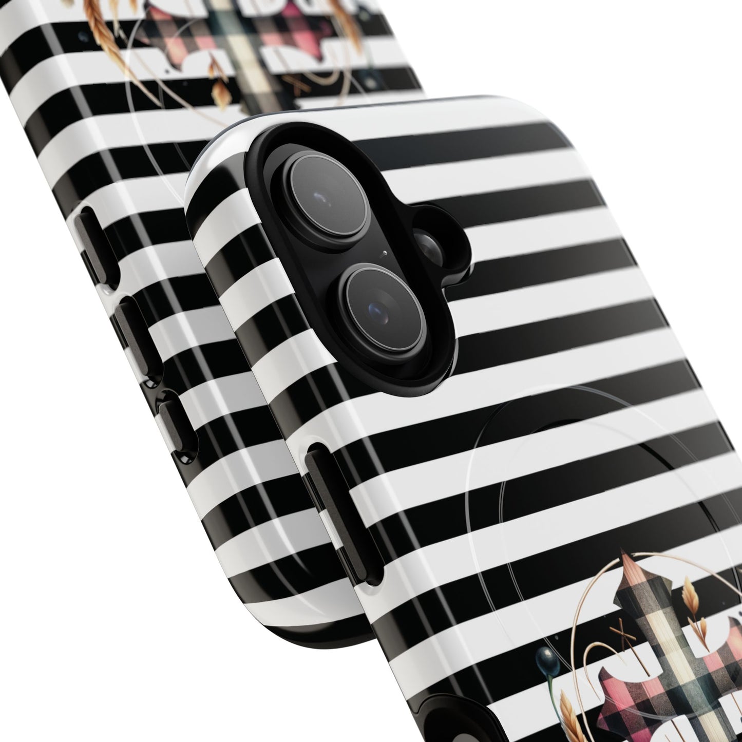 Striped in His Glory iPhone Case, Tough Magnetic Phone Protector, MagSafe iPhone Cover, Durable Case for Everyday Use, Gift for Nature Lovers, Vibrant Design.