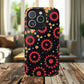 Midnight Ember Bloom Tough Magnetic iPhone Case, Bohemian Floral Design, Stylish iPhone Protection, Gift for Her, Trendy iPhone Accessories
