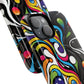 Vibrant Yin Yang Pop Splash Tough Magnetic iPhone Cases, Bold Artwork, Customizable Protection, Gift for Tech Lovers, Colorful iPhone Accessories