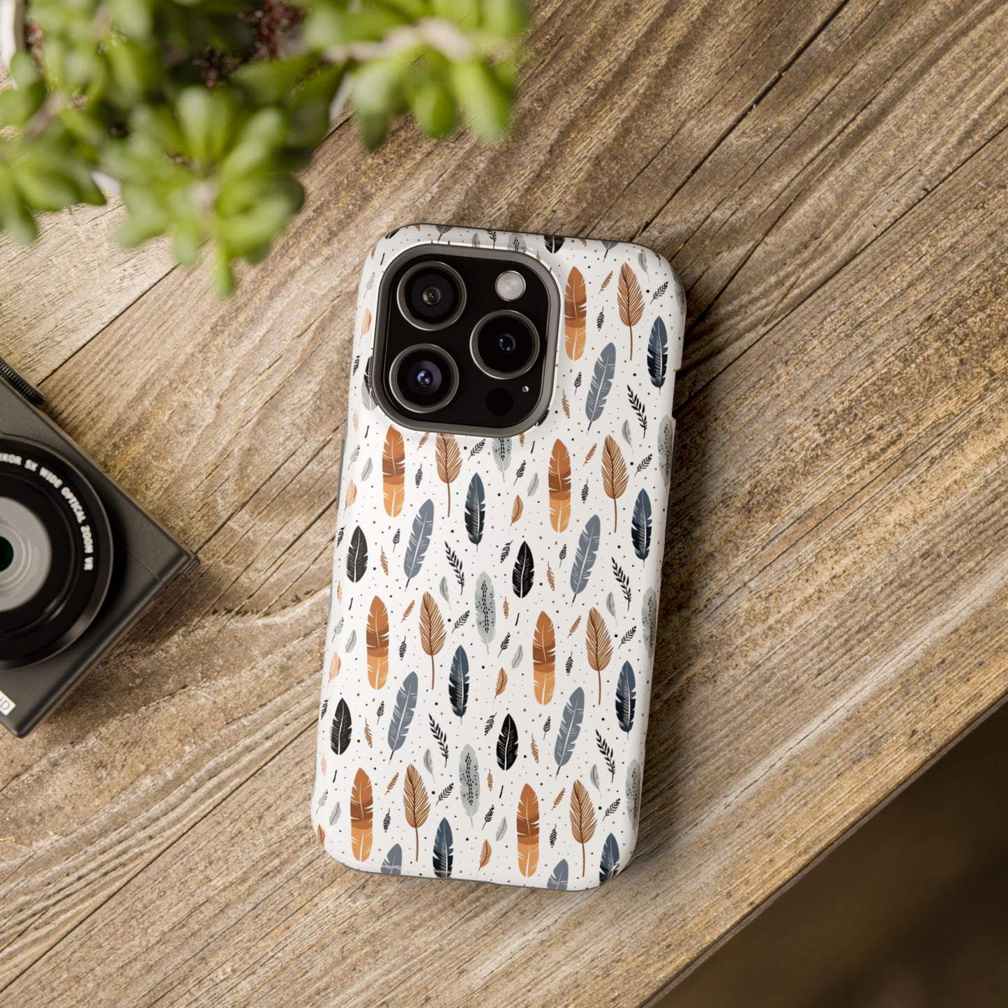 Whispering Feathers Magnetic Tough iPhone Cases