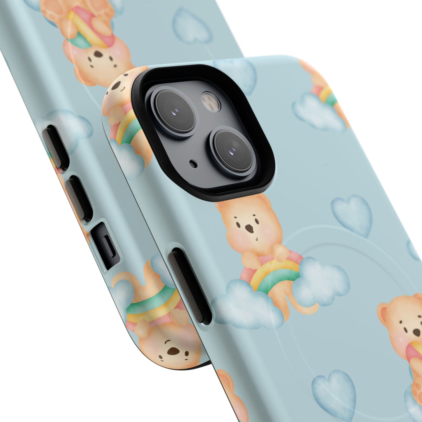 Cute Bear Magnetic iPhone Case, Kid-Friendly iPhone Cover, Stylish Cell Accessory, Gift for Kids, Durable Design for Any Occasion