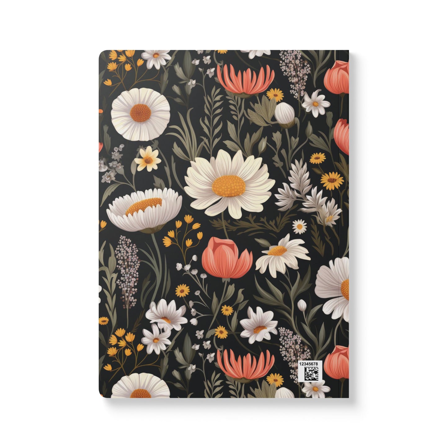 Blossom Elegance: Noir Garden Softcover Journal (With Inside Prints)- (PY)