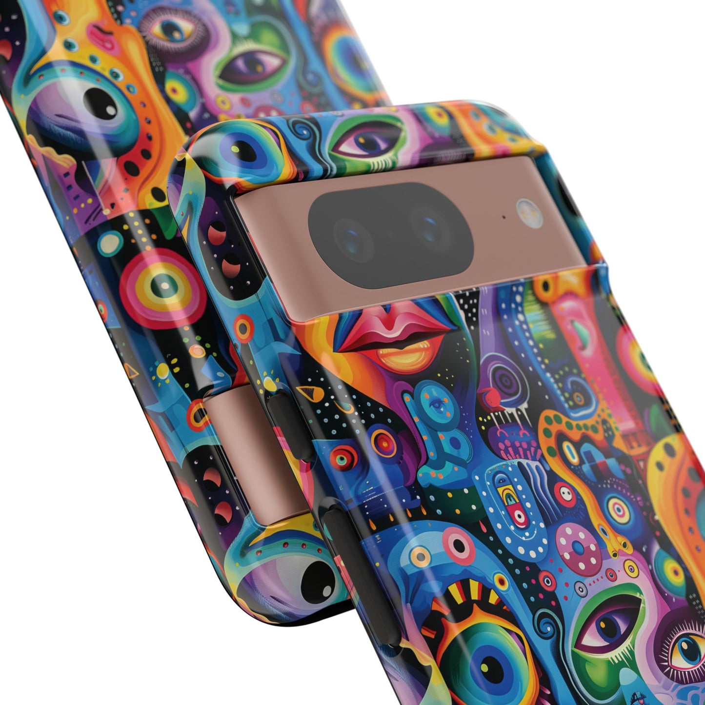 Psychedelic Visions Vibrant Art Google Pixel, iPhone and Samsung Phone Case - Tough Cases for Creative Souls