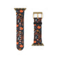 Autumn Bloom Floral Patterned Watch Band - Boho Chic Accessory, Gift for Her, Adjustable Strap for Smartwatch, Trendy Wristband, Floral Design.