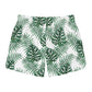 White Tropical Bliss Swim Trunks (AOP)