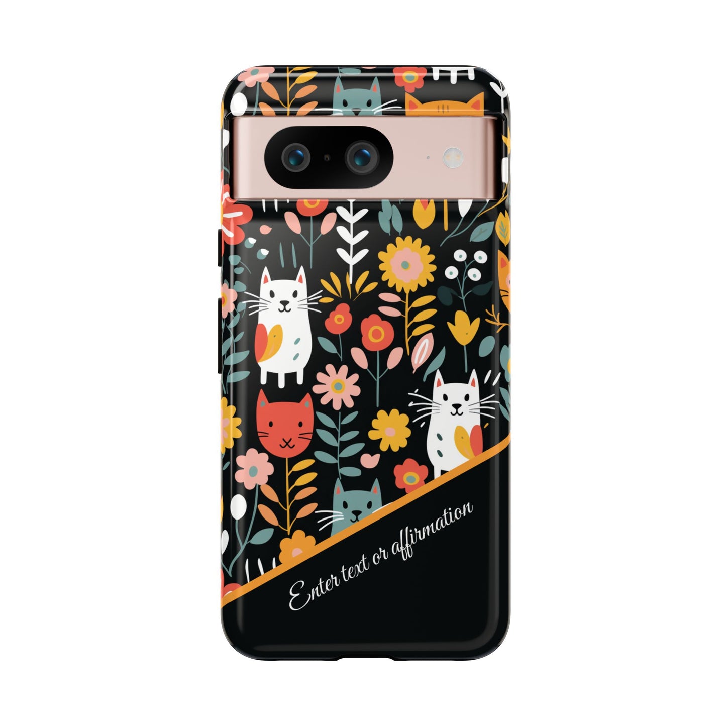 Personalized Whimsical Feline Garden Google and Samsung Tough Cases