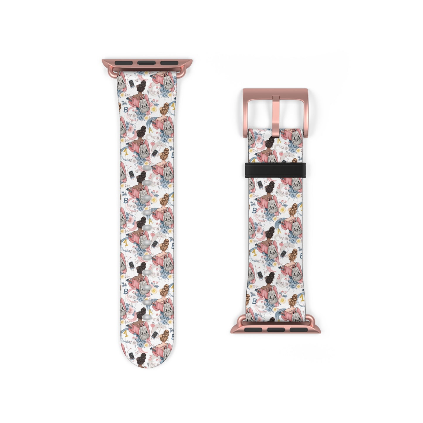 Study Chic Floral Watch Band | Stylish Accessory for Everyday Wear & Gifts.