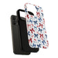 Patriotic Coquette Tough iPhone Magnetic Case, Stylish Gift for Her, Summer Celebrations, Cute Bow Design