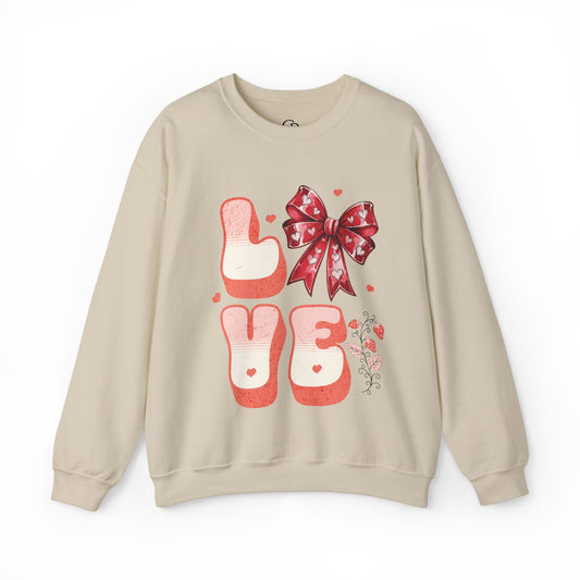 LOVE Coquette Unisex Heavy Gildan Blend™ Crewneck Sweatshirt.