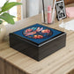 Dragonfly Floral Jewelry Box — Stained-Glass Style Trinket Keepsake
