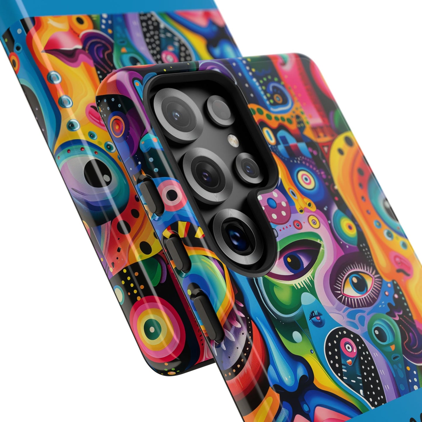 Psychedelic Visions Vibrant Samsung, iPhone and Google Pixel Phone Cases - Colorful Artistic Design