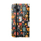 Whimsical Feline Garden iPhone and Samsung Flip Cases