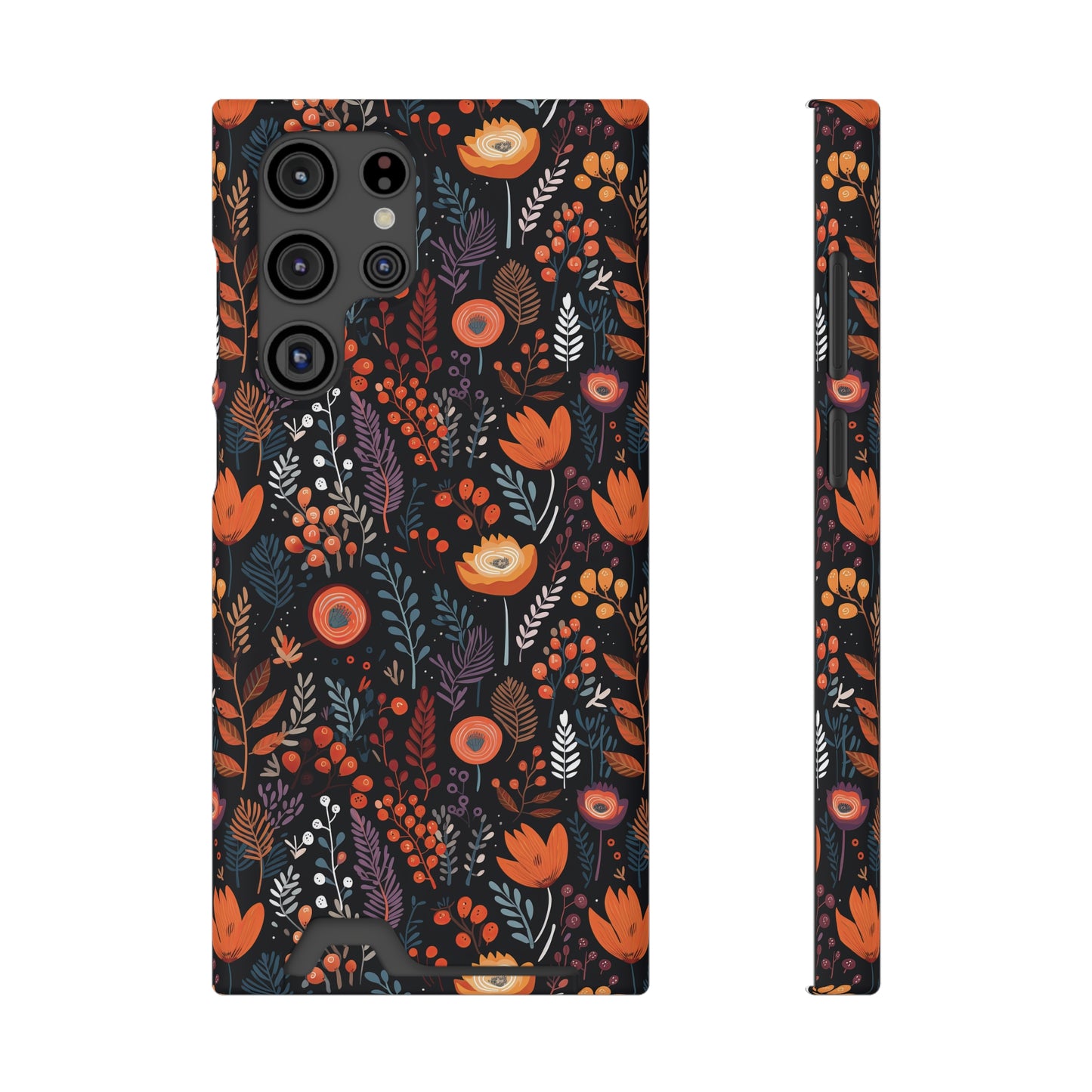 Autumn Bloom Samsung and iPhone Case With Card Holder