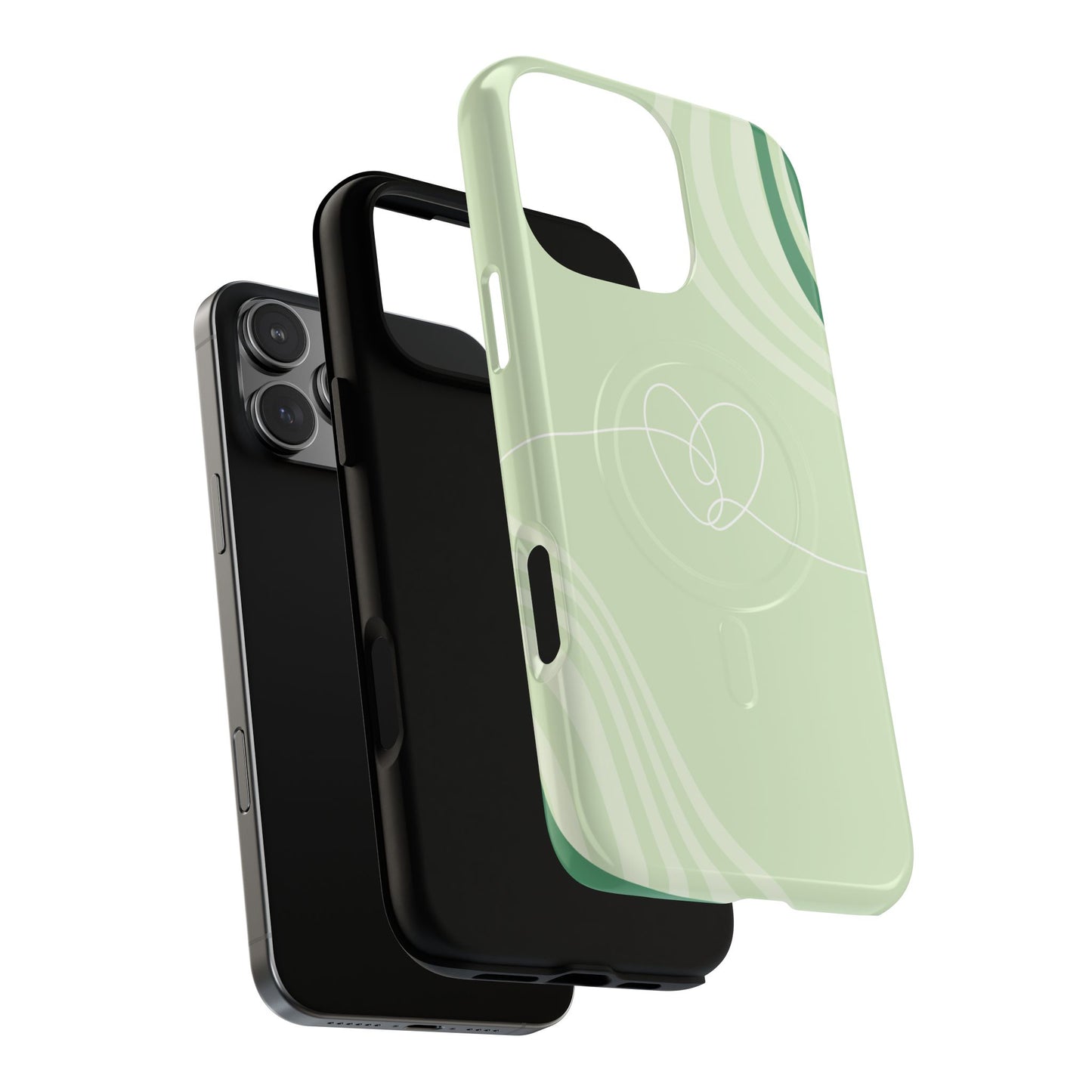 Loving Lines Tough iPhone Magnetic Cases, Eco-Friendly Gift, Birthday Present, iPhone 14, iPhone 15, iPhone 16, Pro, Pro Max, Plus MagSafe Protection Case.