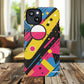 Electric Motion Mix iPhone Cases for Creative Souls | Tough iPhone Magnetic Cases, Stylish Protection, Unique iPhone Accessories, Gift for Art Lovers, Retro Vibes