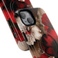 Crimson Noir Tough iPhone Magnetic Cases, Tough iPhone Protector, Stylish Floral Design, Gift for Her, Floral Accessories