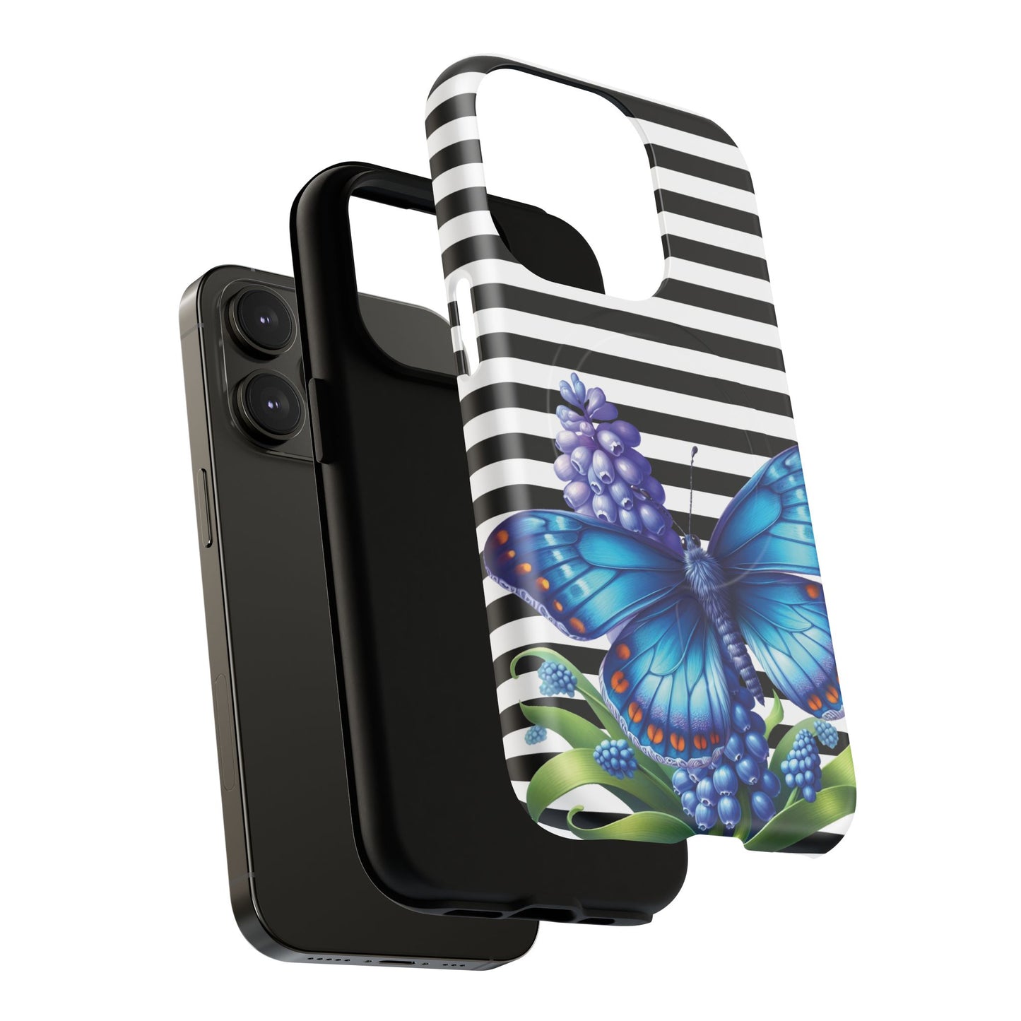Midnight Bloom Tough iPhone Magnetic Cases - Floral, Stylish iPhone Cover, Gift for Her, Custom Mobile Case, Trendy iPhone Accessories