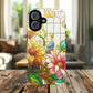 Floral Stained Glass Reverie Tough iPhone Magnetic Case, iPhone Cover, Protective Case, Flower Design, Gift for Her, Nature Lover