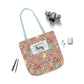 Personalized Brown Doodle Daydream Composition Book Inspired Canvas Tote Bag with Colorful Straps, Cute School Bag, Eco-Friendly Tote, Back to School Shopping Bag, Teacher Gift Idea