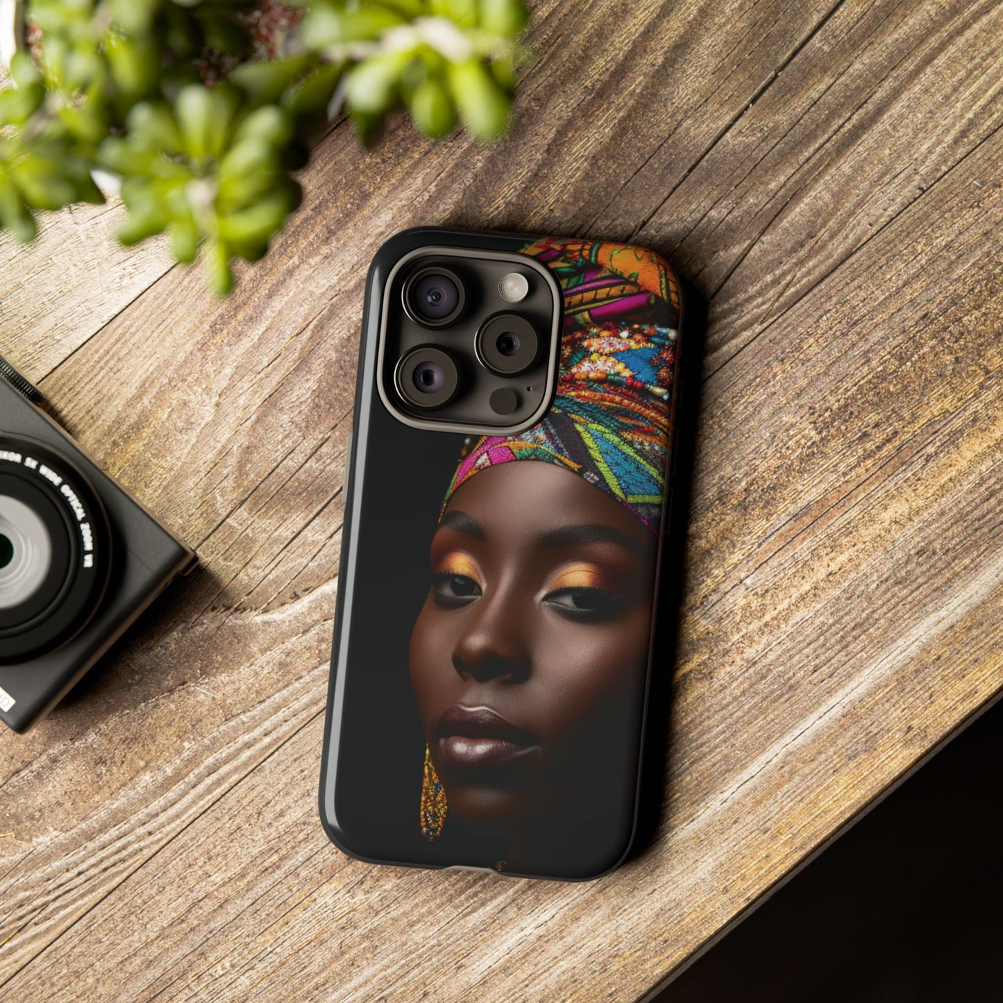 Regal Reflections: African Majesty Tough Google Pixel, iPhone and Samsung Cases.
