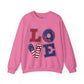 Patriotic LOVE Unisex Heavy Blend™ Crewneck Sweatshirt