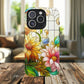 Floral Stained Glass Reverie Tough iPhone Magnetic Case, iPhone Cover, Protective Case, Flower Design, Gift for Her, Nature Lover