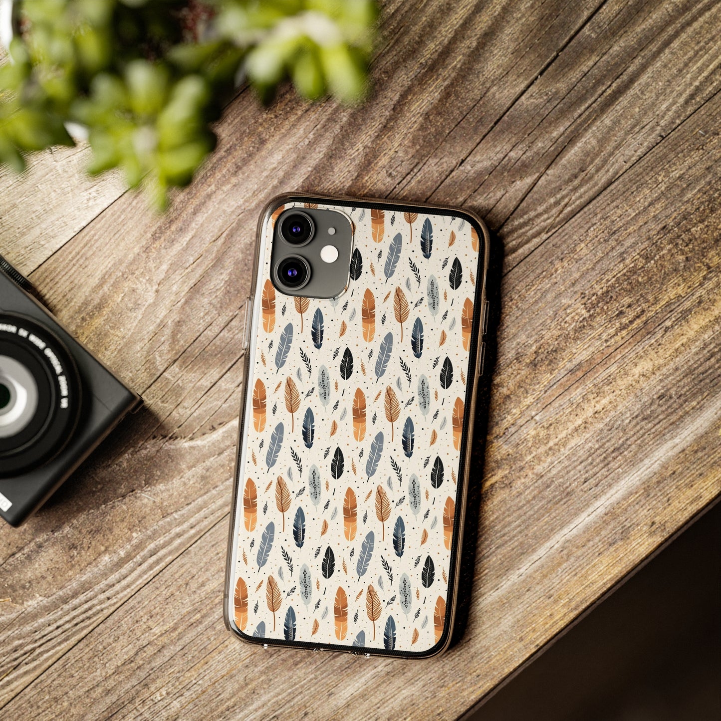 Whispering Feathers Soft iPhone, Google and Samsung Cases