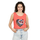 Floral Hearts Unisex Garment-Dyed Tank Top