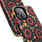 Midnight Ember Bloom Tough Magnetic iPhone Case, Bohemian Floral Design, Stylish iPhone Protection, Gift for Her, Trendy iPhone Accessories