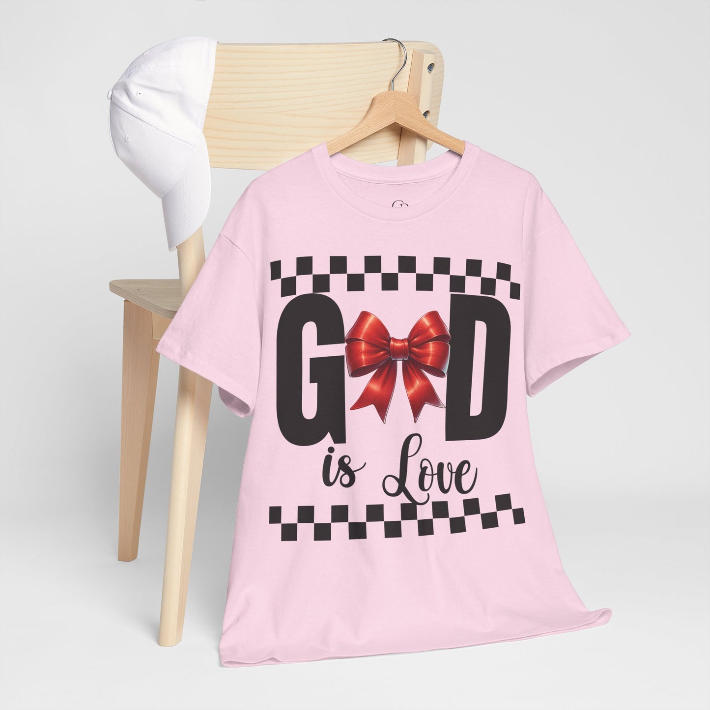 GOD is LOVE Charm Unisex Heavy Gildan Cotton Tee.