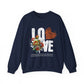 Love Always Gildan Crewneck Sweatshirt - Floral Design for Couples