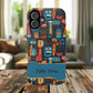 Personalized Colorful Abstract Faces Clear Impact-Resistant Case