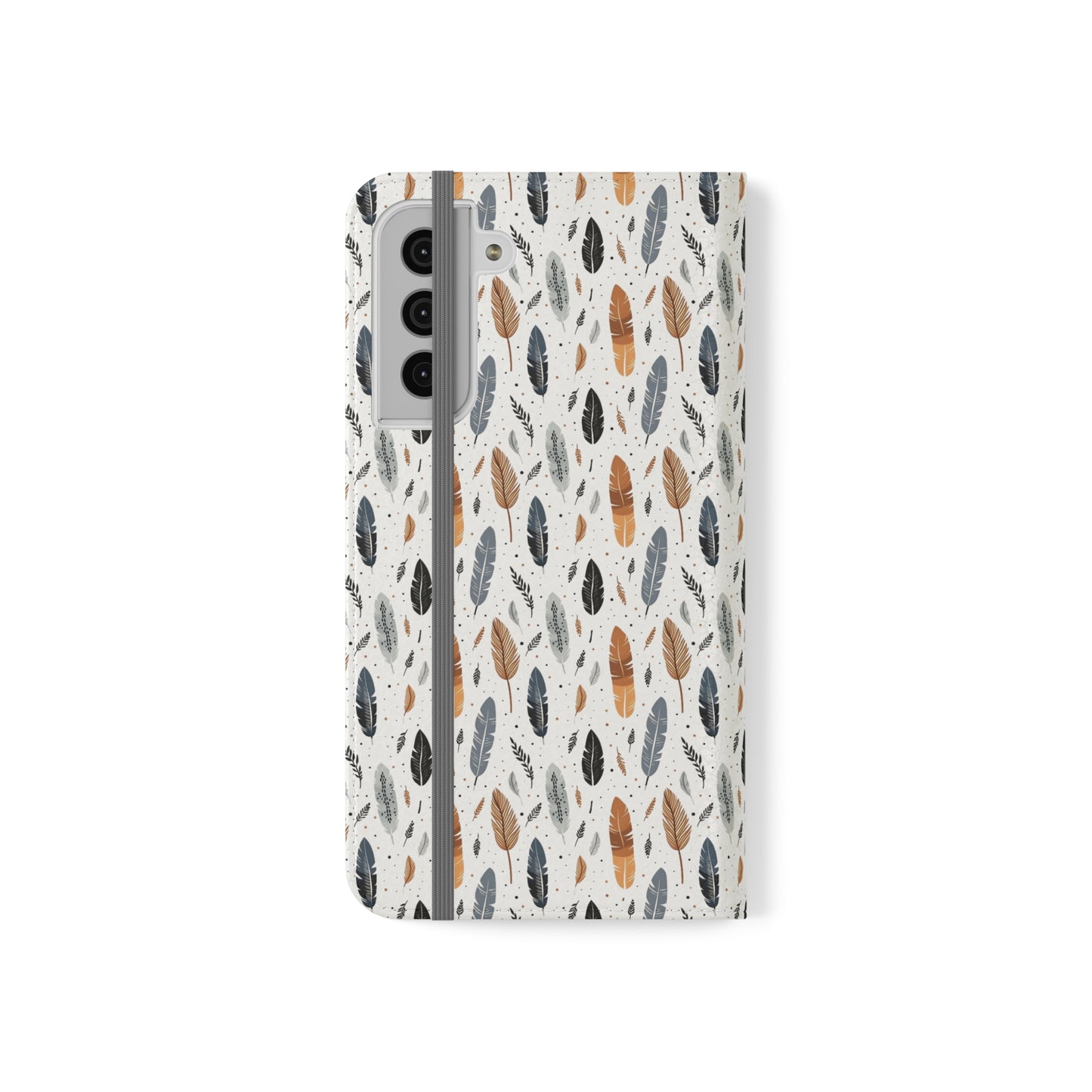 Whispering Feathers iPhone and Samsung Flip Cases