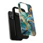 Ocean Quartz Luxe Marble Pattern Tough Magnetic iPhone Case, Phone Accessories, Luxury Gift, Durable iPhone Cover, Unique Design for iPhone Users.