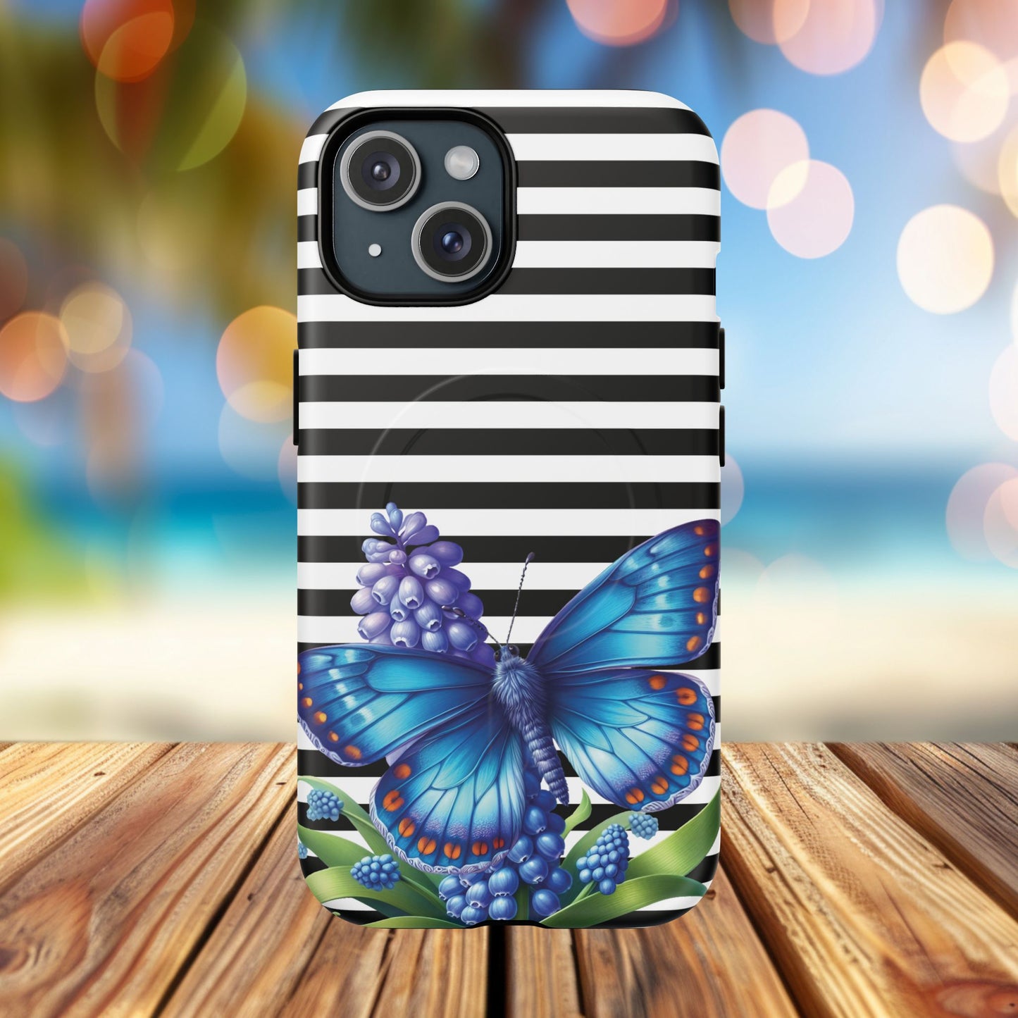 Midnight Bloom Tough iPhone Magnetic Cases - Floral, Stylish iPhone Cover, Gift for Her, Custom Mobile Case, Trendy iPhone Accessories