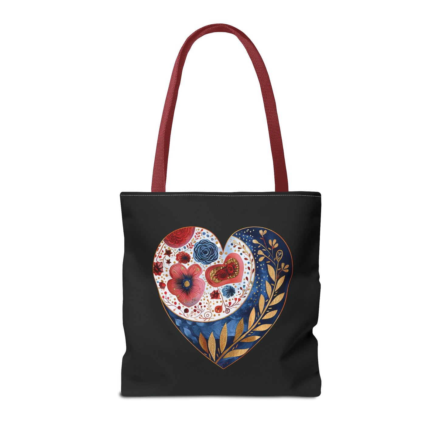 Floral Heart Tote Bag