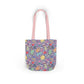 Personalized Purple Doodle Daydream Composition Book Inspired Canvas Tote Bag with Colorful Straps, Cute School Bag, Eco-Friendly Tote, Back to School Shopping Bag, Teacher Gift Idea