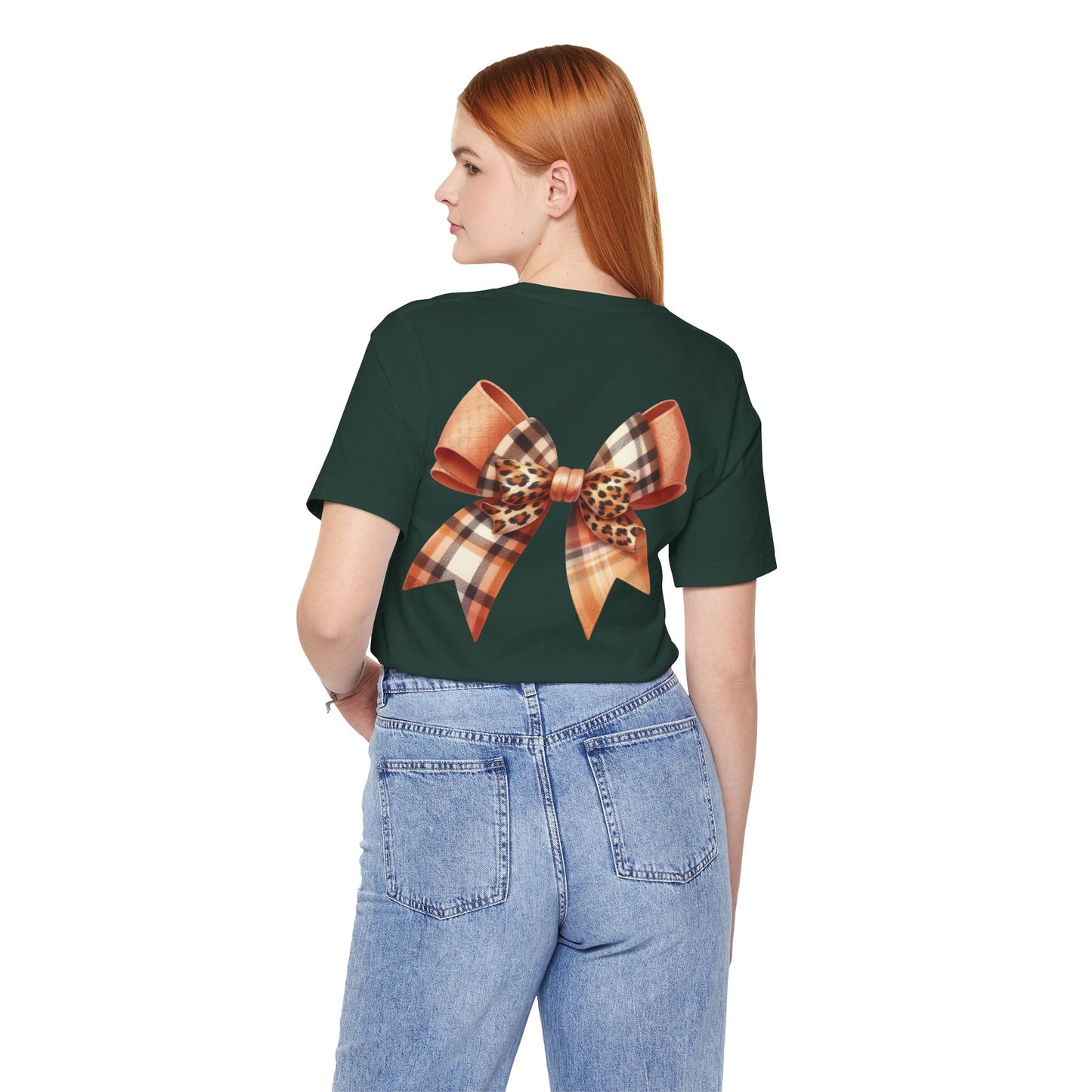 Autumn Highland Cow Charm Unisex Jersey Short Sleeve Tee