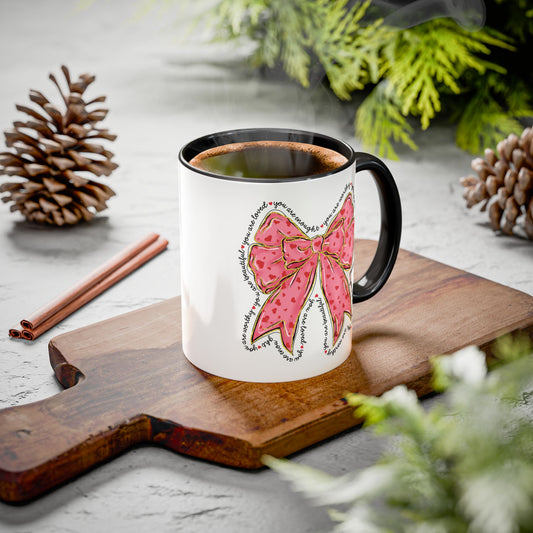Colorful Corquette Mug (11oz & 15oz), Gift for Coffee and Tea Lover.