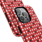 Crimson Gridlock Tough iPhone Magnetic Cases, Durable iPhone Accessories, Gift for Tech Lovers, Modern Design