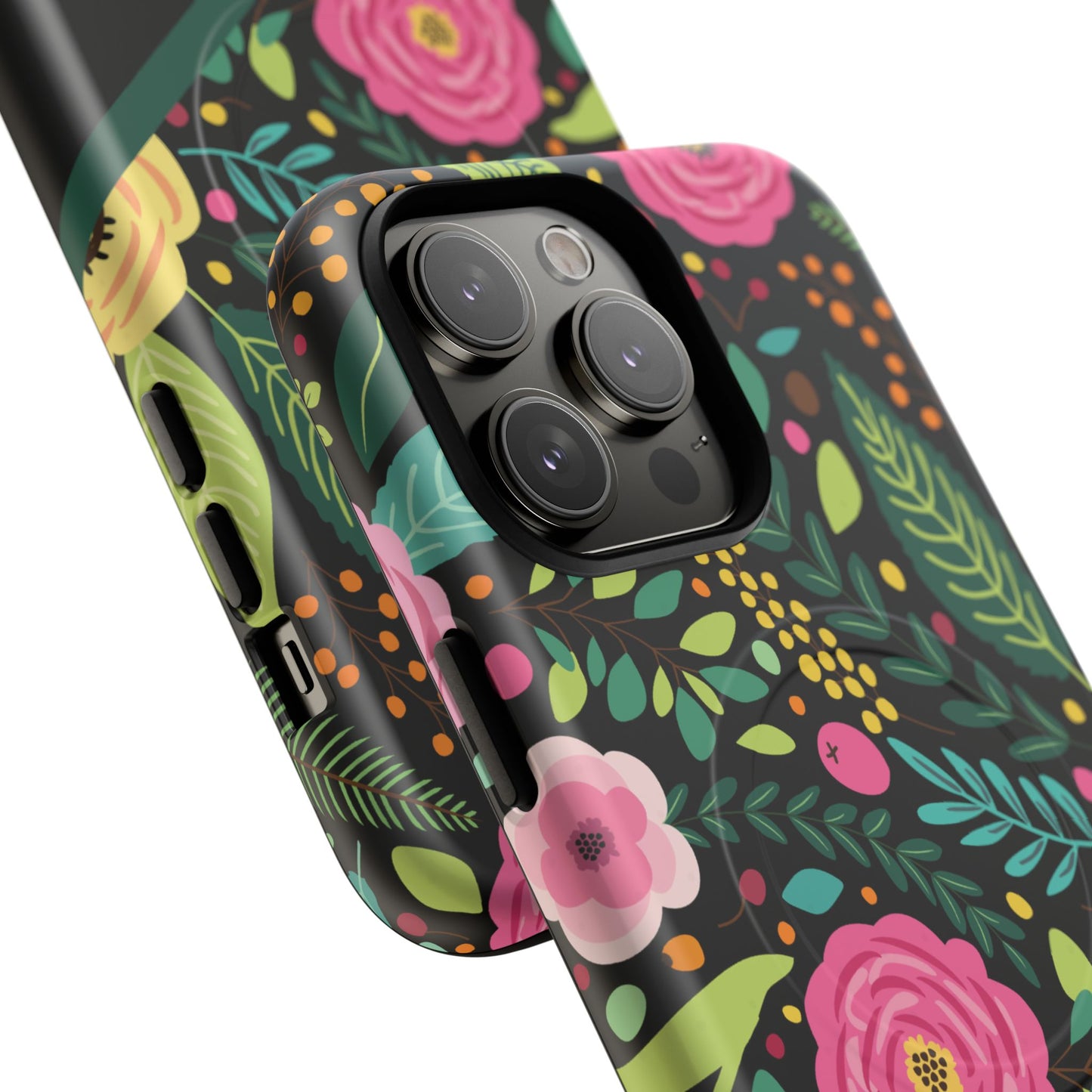 Personalized Floral Fantasy Tough Magnetic iPhone Cases- a Gift for Gardeners, Mother's Day, Birthday Gift, Anniversary Gift, Presents