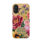 Floral Bible Verse Phone Case with Card Holder — "Let Your Light Shine" (Matthew 5:16)