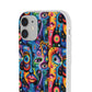 Psychedelic Visions Flexi iPhone and Samsung Case - Colorful Abstract Design.